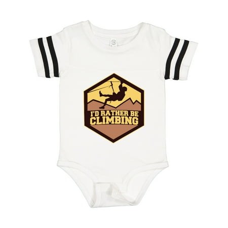 

Inktastic I d Rather Be Climbing Gift Baby Boy or Baby Girl Bodysuit