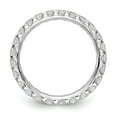 thumbnail image 2 of True Origin 14K White Gold 1 1/2 carat Lab Grown Diamond VS  D E F  Size 4.5 Eternity Ring, 2 of 6