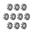 thumbnail image 5 of Uxcell 1/2"x1-1/8"x5/16" R8-2RS Doble Sellado P6 Balas de Acero Cromado 10 Paquete, 5 of 5