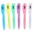 thumbnail image 1 of 6pcs Ballpoint Pen Writing Pen Study Pen with Digital Clock Embedded Fancy Pen for Exams Note Taking and Writing, 1 of 9