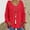 Red, variant on AOOCHASLIY Clearance Sweaters Women Fashion Loose Large Size Solid Hood Long Sleeves Sweater Tops