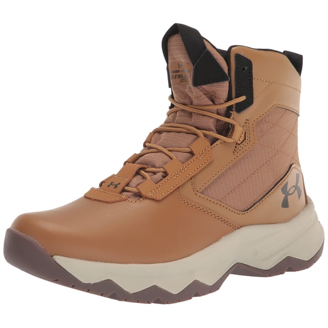 Botas Under Armour Stellar G2 con cordones, 6 pulgadas, color marrón claro, para hombre