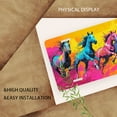 thumbnail image 3 of License Plate,Vibrant Horses in Motion Decorative Front,Personalized Stainless Steel License Plate Cover For Men Women,12.2" X 6.2", 3 of 7