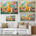 thumbnail image 4 of Designart "Moonlit Serenity in Child's Nursery I" People Framed Wall Art - Traditional Colorful Animal Nursery Hallway Framed Wall Art Decor, 4 of 6