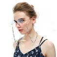 thumbnail image 3 of Janrevotw 1 Pcs Colorful Rice Beads Eyeglasses Chain For Women Sunglasses Neck Strap Decorative Chain, Acrylic Eyeglasses Frame, 3 of 14