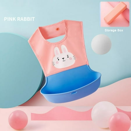 

Baby Cartoon Printing Waterproof Dining Bib Three Dimensional Complementary Food Bib [delivery Box]
