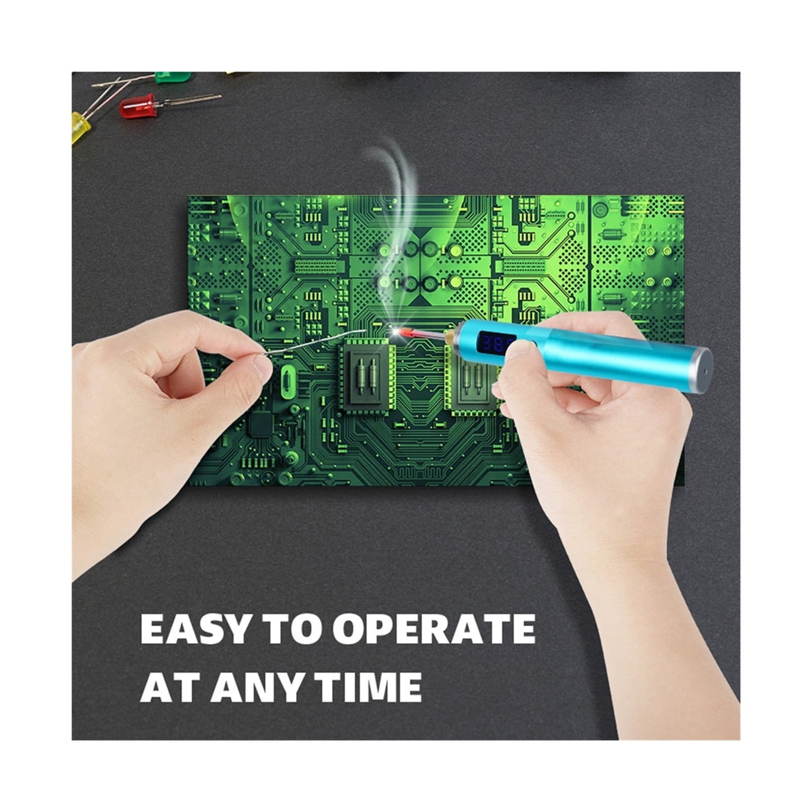 Soldering Iron High-power Soldering Tool ,Professional Portable Rechargeable LED Display, Wirless Welding Tool ,Accurate Temperature Control