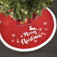 thumbnail image 4 of Falda de árbol de Navidad Copos de nieve Manta impresa Fondo del piso Navidad rústica Decoración exterior del hogar Adorno festivo para fiestas Guardurnaity HA008749-00, 4 of 6