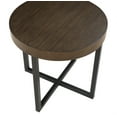 thumbnail image 3 of Steve Silver Yukon Engineered Wood/Iron End Table in Brown, 3 of 8