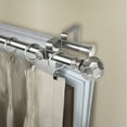 thumbnail image 2 of Domovina Reid 13/16-inch Double Curtain Rod-Color:Black,Size:48-84", 2 of 2