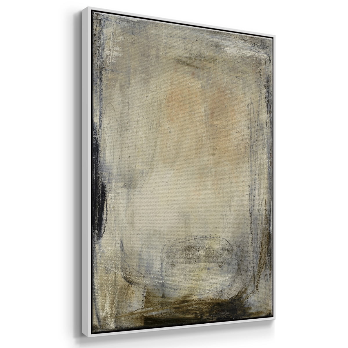 This is the Picture Framed Premium Gallery Wrapped Canvas - Ready to Hang - 25 x 37 - White Floating Frame