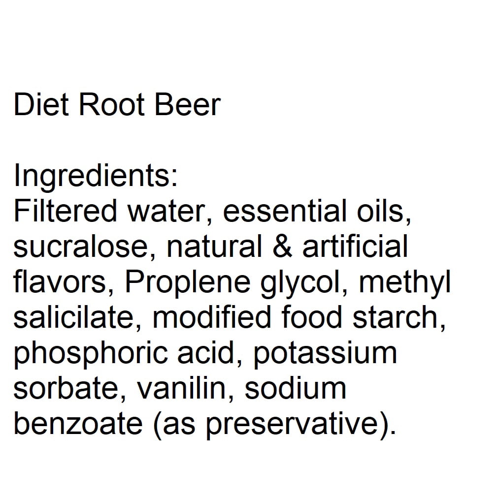 Willtec Diet Root Beer Bag In Box Syrup 3 Gal