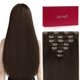 thumbnail image 1 of Extensiones de cabello ISWEET Straight Clip in 40 cm 100 g #4 Brown, 1 of 6