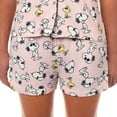 thumbnail image 5 of Peanuts Snoopy Pajamas Women's Sunglass Style Notch Collar 2-Piece Sleep Set, 5 of 6
