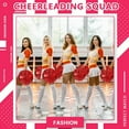 thumbnail image 5 of LINLIN Cheerleader Pom Poms 4 Pack Sports Dance Cheering Plastic Metallic Cheerleading Pom Poms for Kids Adults, 5 of 7