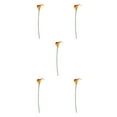 thumbnail image 1 of kurtrusly Wedding Decor With Simulated Calla - Choose Variety Of Colors And Styles With High 3D And Simulation Durable PU reddish yellow 5PCS, 1 of 6