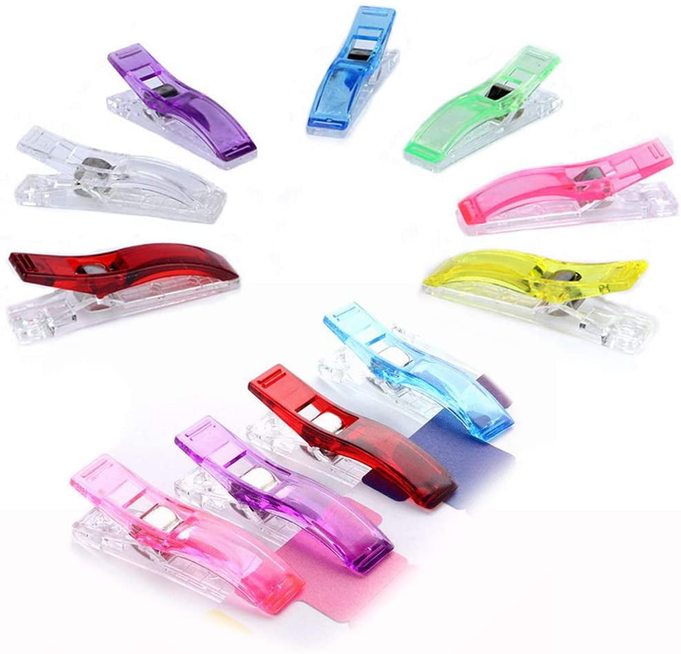 1 Piece Quilters Clips Sewing Clips Multifunction Plastic Clips for Dressmaker Haberdashery Binding Quilting Crafting 