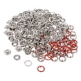 thumbnail image 1 of Abbracc 50 Sets Hollow Five Claw Button Prong Snap Buttons Iron Fasteners Orange, 1 of 7