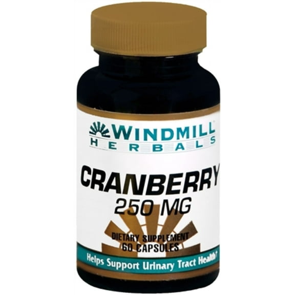 Windmill Herbals Cranberry 250 mg Capsules 60 Capsules (Pack of 3)