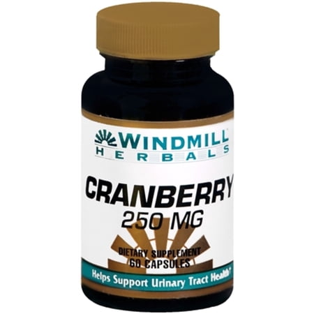 Windmill Herbals Cranberry 250 mg Capsules 60 Capsules (Pack of 3)