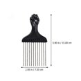 thumbnail image 3 of Juego de peines para cabello afro con dientes anchos de metal duradero para peinar el cabello rizado., 3 of 5