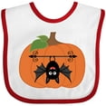 thumbnail image 3 of Inktastic Halloween Pumpkin Funny Bat Boys or Girls Baby Bib, 3 of 4