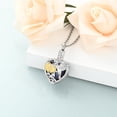 thumbnail image 4 of Hummingbird Urn Necklace Heart with Crystal Cremation Jewelry for Ashes for Women Girls Keepsake Ashes Necklace Pendent, 4 of 6