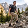 thumbnail image 2 of Gexuosn Hiking Boots for Men Mid Ankle Trekking Trails Boots Work Boots,Black, 2 of 8