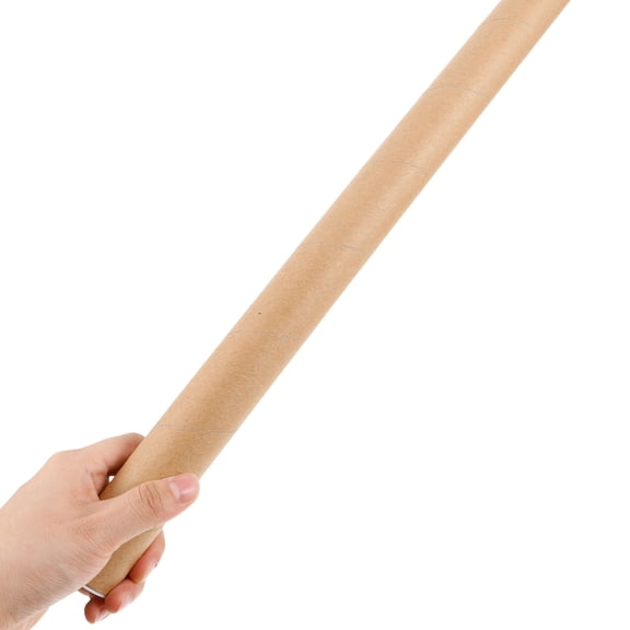 LOLIPPYY 4Pcs Heavy Duty Kraft Paper Tubes for Mailing Posters and Architectural Drafts