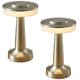 thumbnail image 1 of 2X LED Lámpara de Mesa Recargable TáCtil Mesa de Comedor Bar Lámpara de Mesa Lámpara de Noche Pequeña para Exteriores Lámpara de Mesa Decorativa, Plata, 1 of 5