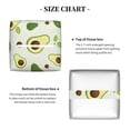 thumbnail image 5 of Kdxio Green Avocado Print Tissue Box Cover,Square Decorative PU Leather Facial Paper Case Organizer Holder Dispenser for Bathroom,Night Stands,Desk,Car 5.2''X5.2''X5.2'', 5 of 8