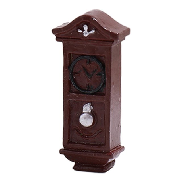 Decoración de reloj en miniatura realista, modelo de , Mini reloj, artesanía de resina para escena en miniatura, mesa de arena, diseño de Hugo Reloj en miniatura