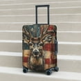 thumbnail image 5 of Uemuo American Flag Deer Art Printed Washable Luggage Cover - Fashion Suitcase Protector Fits 18-32 Inch Luggage -Small, 5 of 9
