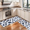 thumbnail image 3 of Kitchen Rugs Sets Of 2,Blue and Dark Blue Leopard Pattern Anti Fatigue Kitchen Mat Rugs Non Slip Washable,Decorative Kitchen Floor Mats for Kitchen,Sink,Laundry,17"X47", 3 of 5