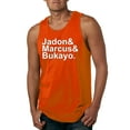 thumbnail image 1 of Wild Bobby, Jadon & Marcus & Bukayo, Sports, Men Graphic Tank Top, Orange, 3X-Large, 1 of 5