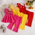thumbnail image 6 of Toddler Baby Girls Clothes Short Sleeves T-Shirt Tops + Shorts Cute Summer Outfits Set Girls Summer Set 1-3 Years,2-3 Years, 6 of 6