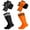 Orange, Black, variant on Hengguang 2 Pairs Kids Soccer Shin Guards with 2 Pairs Soccer Socks, Calf Protection Soccer Shin Pads & Socks for Toddler 5-12 Years