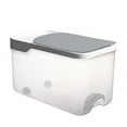 thumbnail image 1 of Grey Plastic Rice Bucket for Storage Use with Sealed Lid and Large Opening 5kg, 1 of 3