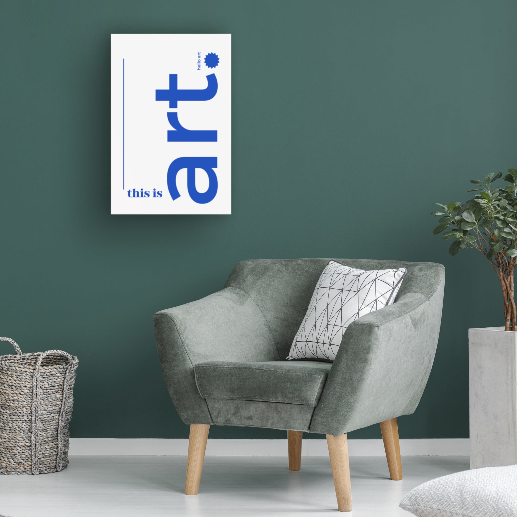 Trademark Fine Art Athene Fritsch This is Art hello art Canvas Wall Art