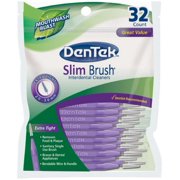 DenTek Slim Brush Interdental Cleansers, Extra Tight, Mouthwash Blast 32 ea (Pack of 3)