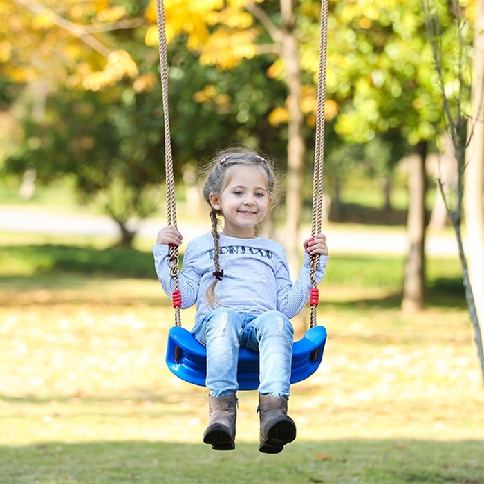 Portable Practical Hammock Kids Baby Children Hanging Rope Chair Swing Chair Seat for Seating Camping Garden Toy - image 4 of 15