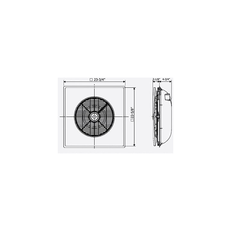 Drop Ceiling Tile Fan With Wall Control Sa398wc Cobaviento