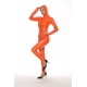 thumbnail image 1 of Uniforme Sexy Corset Tight Mirror PVC Chaqueta de cuero de una pieza PU Charol Cremallera Pantalones Prenda de cuero brillante Inodoro Naranja M Zefei Wu 1327537357841, 1 of 1