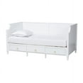 thumbnail image 2 of Baxton Studio Lowri Classic and Traditional White Finished Wood Twin Size 3-Drawer Daybed, 2 of 7