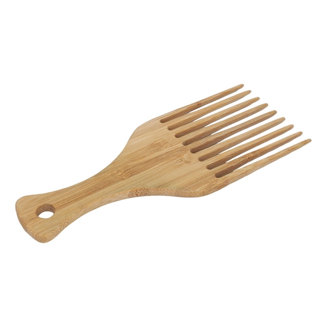 Afro Pick Hair Comb, Wide Teeth Afro Pick Lift Hair Comb Reduce Static Electricity Comfortable Handle with Hanging Hole for All Hair Types