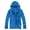 Blue, variant on Rigardu Women Solid Rain Jacket Outdoor Plus Size Hooded Windproof Loose Coat Water Proof Raglan Cuff Storage Bag