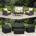 thumbnail image 6 of Limerenc Patio Furniture Covers, 4-Piece Outdoor Furniture Covers Waterproof for Patio Loveseat, Chair and Coffee Table, Black, 6 of 7