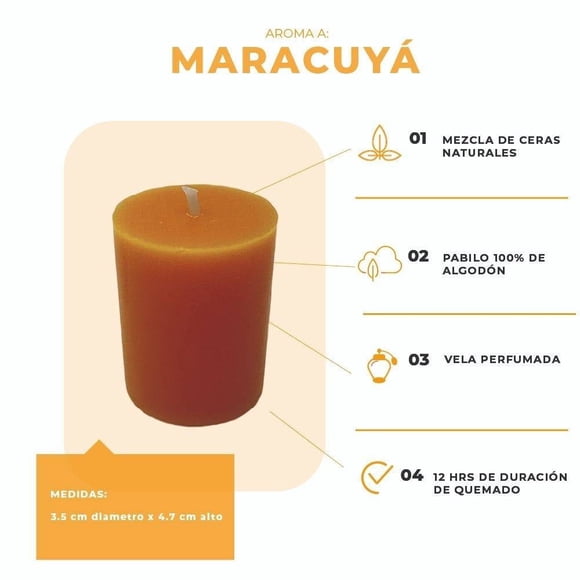 Vela Votiva Chacel Aroma Maracuyá