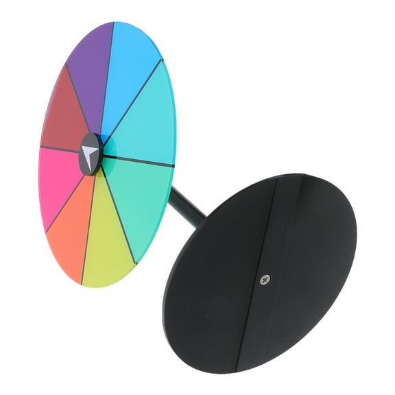 Hemobllo Acrylic Desktop Spinning Prizes Wheel with Dry Erase Surface for DIY Events