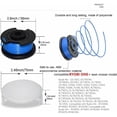thumbnail image 4 of Air Powered Spool Cap Set, Repairing And Replacement For Ryobi One+ 18V, 24V, 40V Cordless Trimmers, CounterClockwise Rotation Design, 4 of 5